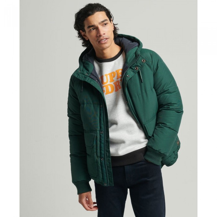 [해외]슈퍼드라이 Vintage Mountain Puffer 자켓 139030262 Enamel Green