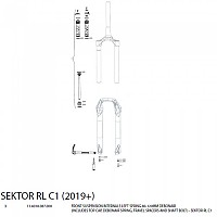 [해외]락샥 충격 흡수 장치 Sektor RL Manual 1137117257 Silver / Black