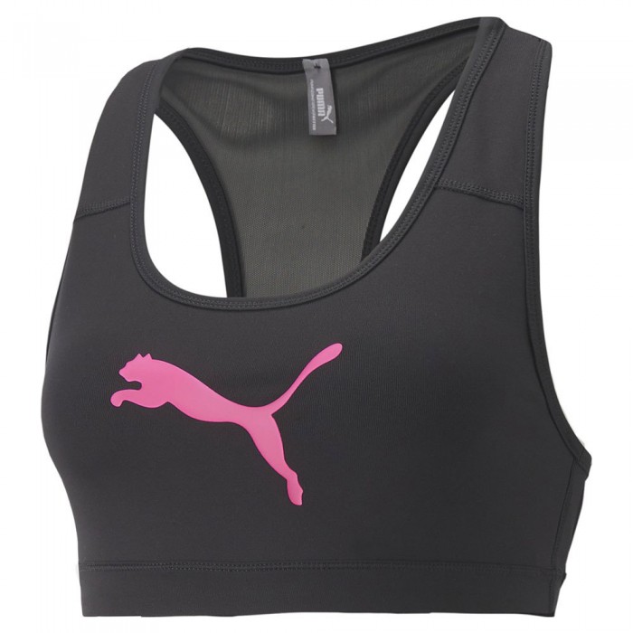 [해외]푸마 4Keeps 스포츠 탑 중간 영향 1139003455 Puma Black / Sunset Pink Cat