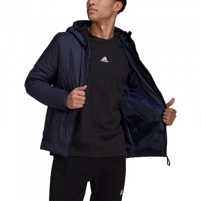 [해외]아디다스 Basic 3 Stripes Insulated 자켓 4138969068 Blue