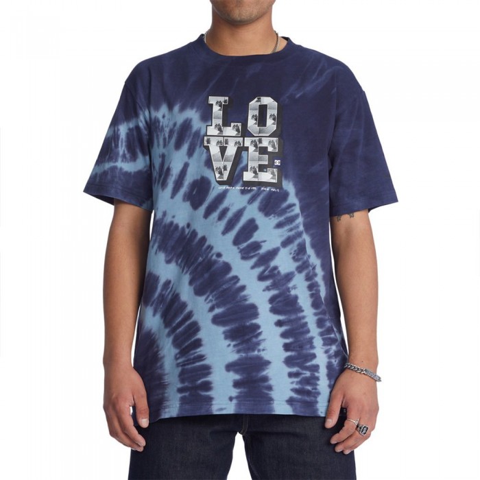 [해외]DC슈즈 Blabac Love Park 티셔츠 14139126363 Navy Blazer Spiral Tie Dye