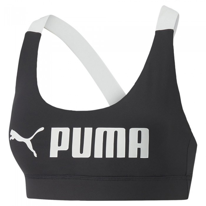 [해외]푸마 Fit 스포츠 탑 중간 영향 4139003460 Puma Black