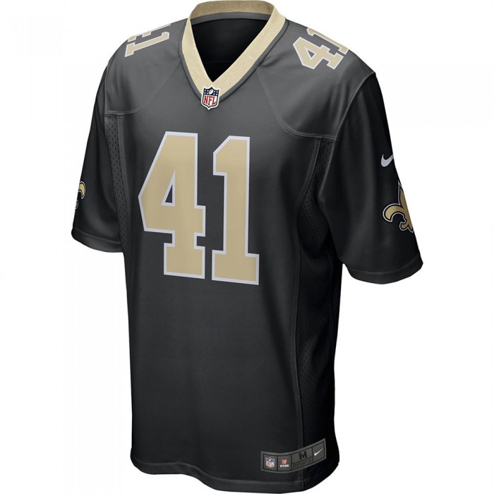 [해외]나이키 NFL New Orleans Saints 반팔 V넥 티셔츠 138563216 Black