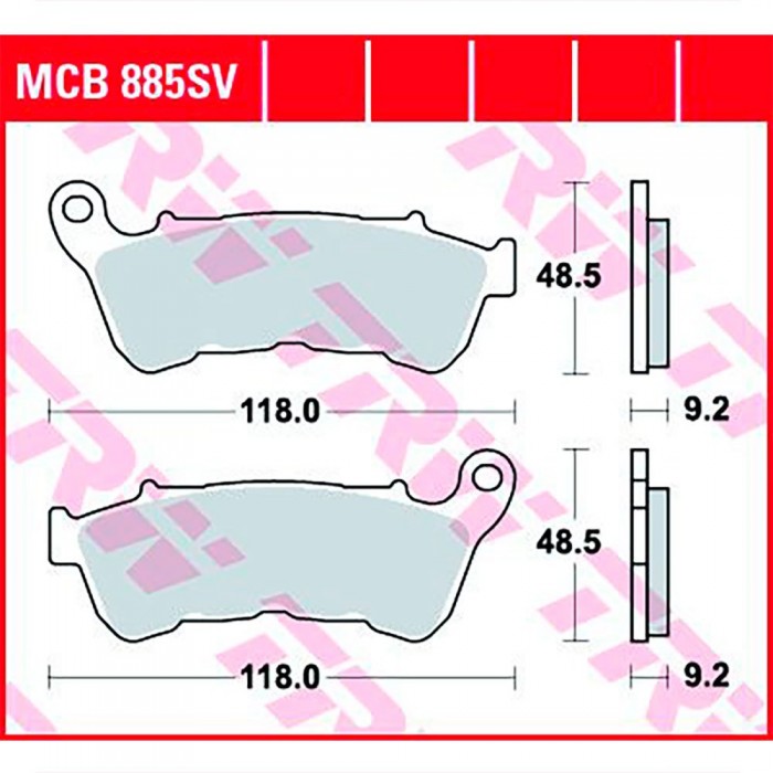 [해외]TRW MCB885SV 소결 브레이크 패드 9139180861