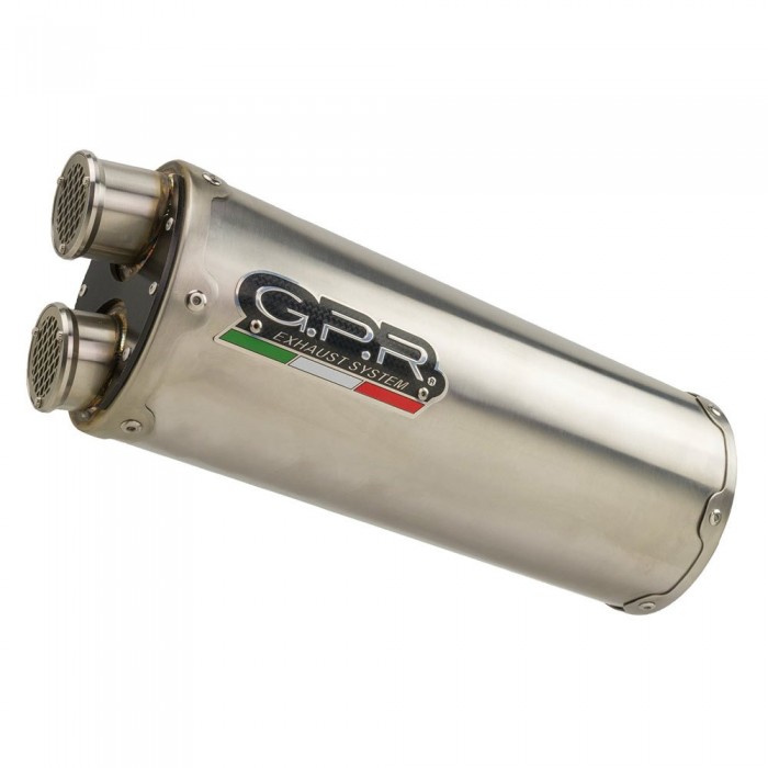 [해외]GPR EXHAUST SYSTEMS Dual Inox Honda CRF 1100 L Africa Twin 21-22 Ref:E5.H.264.DUAL.IO Stainless Steel 승인된 타원형 머플러 9139185224 Silver