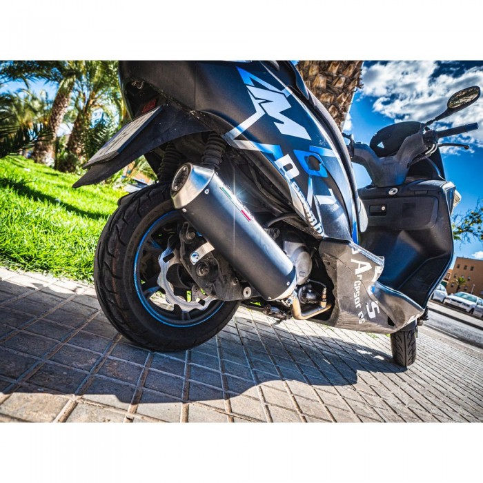 [해외]GPR EXHAUST SYSTEMS Evo4 Road Kymco Downtown 350 15-17 Ref:KYM.5.RACE.EVO4 비인증된 완전 배기 시스템 9139185240 Matt Black / Silver