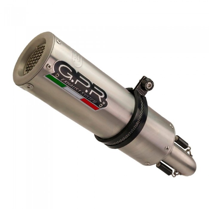 [해외]GPR EXHAUST SYSTEMS M3 Inox Benelli BN 125 18-20 Ref:E4.BE.22.CAT.M3.INOX Stainless Steel 전체 배기 시스템 형식 승인 9139186395 Silver