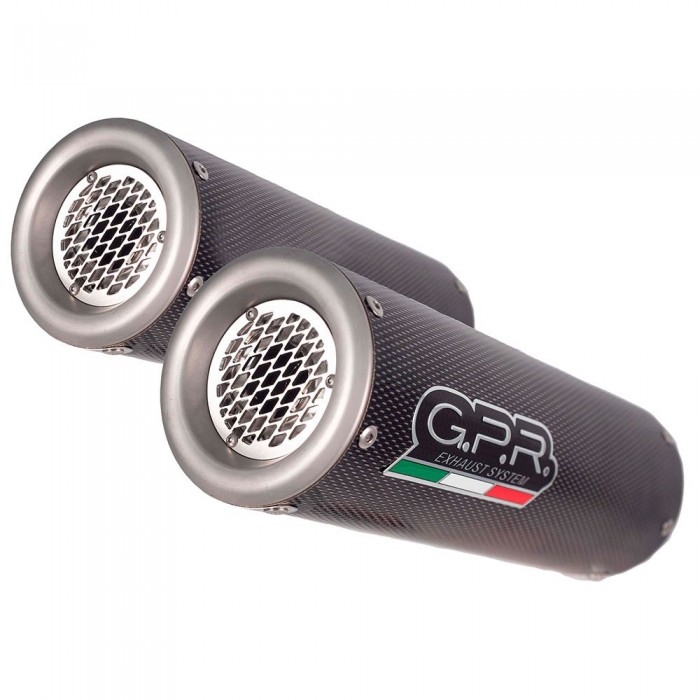 [해외]GPR EXHAUST SYSTEMS M3 Poppy Ducati 748/S/SP/SPS/R/RS 95-02 Ref:D.19.1.M3.PP Stainless Steel Slip On 인증된 머플러 9139186503 Silver