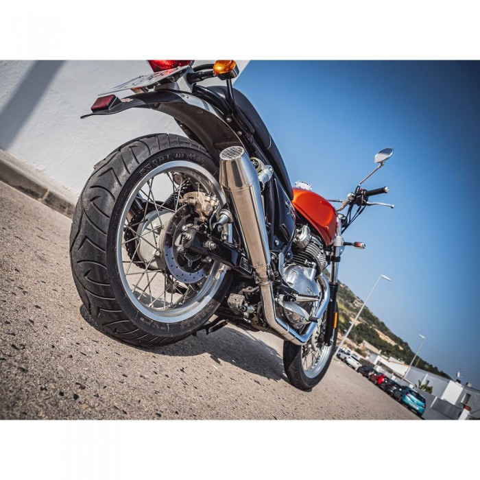 [해외]GPR EXHAUST SYSTEMS Ultracone Royal Enfield Interceptor 650 19-20 Ref:E4.ROY.11.CAT.ULTRA Stainless Steel 인증된 콘 머플러 9139187047 Silver