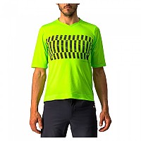 [해외]카스텔리 Trail Tech Short Sleeve T-Shirt 1138442143 Electric Lime / Dark Grey