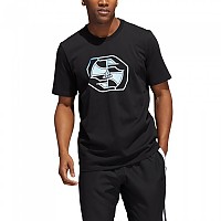 [해외]아디다스 Worldwide Hoops Badge Of Sport Graphic Short Sleeve T-Shirt 3138971872 Black
