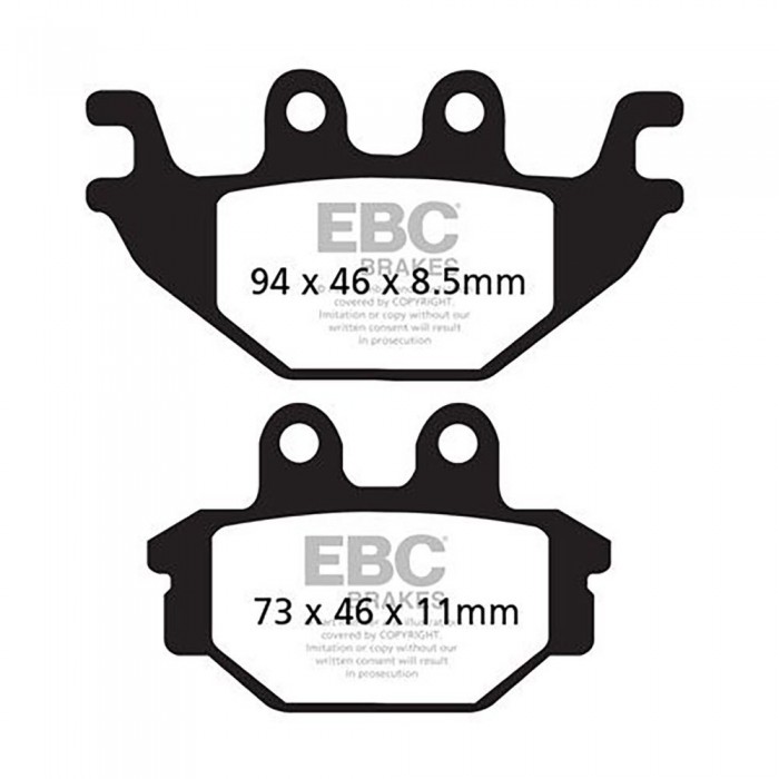 [해외]EBC FA-HH Series FA377HH 소결 브레이크 패드 9138827109 Black