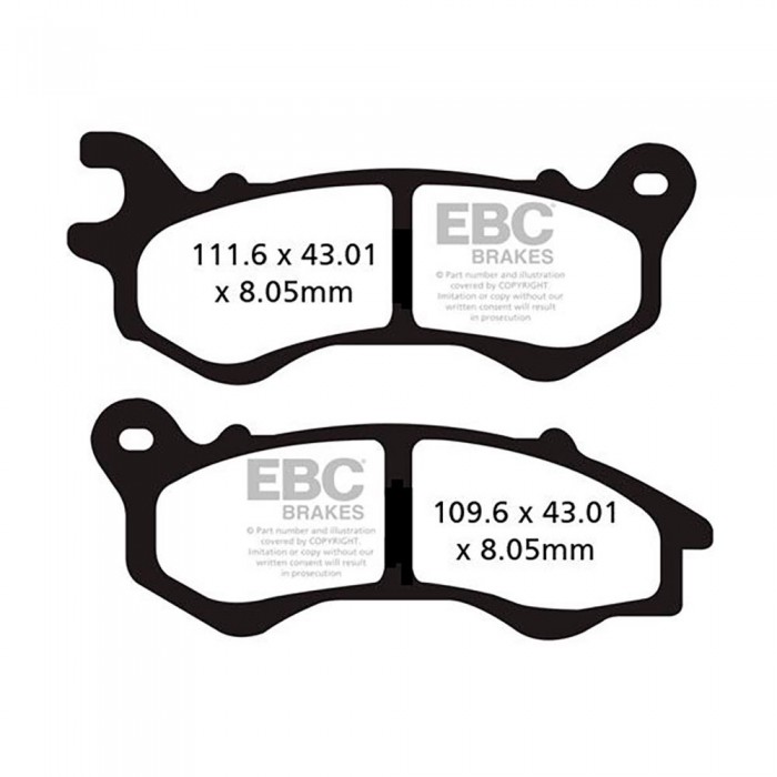 [해외]EBC SFA Series Organic Scooter SFA603 브레이크 패드 9138828045 Black