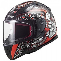 [해외]LS2 FF353 Rapid Mini Voodoo Full Face Helmet Junior 9138387702 Black / Red