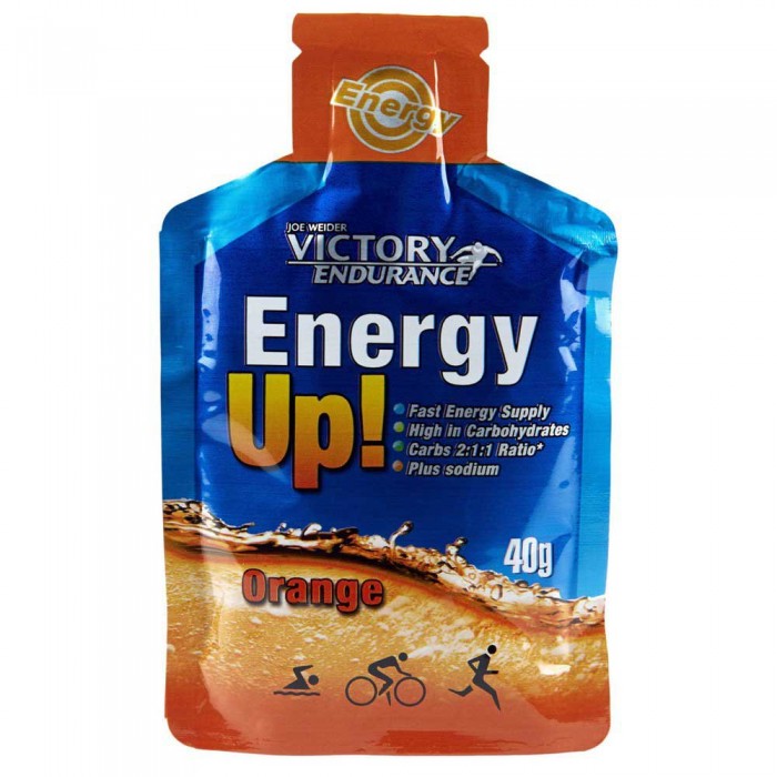 [해외]VICTORY ENDURANCE 에너지 젤 Energy Up 40g 주황색 4138359281 Blue