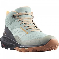 [해외]살로몬 OUTpulse Mid Goretex Hiking Boots 4138945444 Wrought Iron / Ebony / Blazing Orange