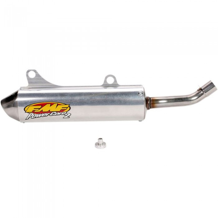 [해외]FMF 파워Core 2 W/Spark Arrestor Stainless Steel RM250 01-02 비인증 슬립온 머플러 9137524018 Silver