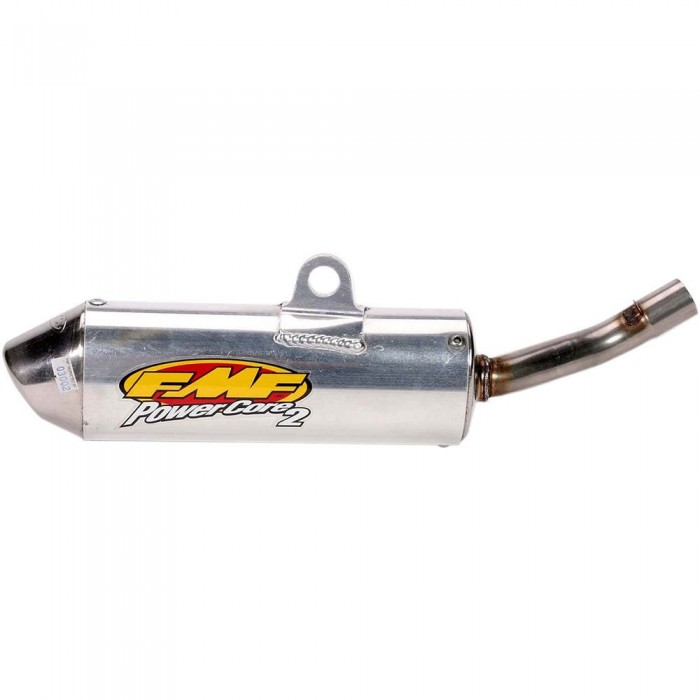 [해외]FMF 파워Core 2 W/Spark Arrestor Stainless Steel CR125R 02-07 비인증 슬립온 머플러 9137524030 Silver