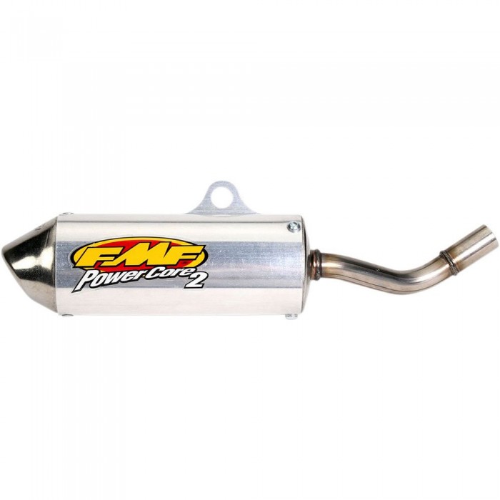 [해외]FMF 파워Core 2 W/Spark Arrestor Stainless Steel YZ80 93-01/YZ85 02-19 비인증 슬립온 머플러 9137524133 Silver