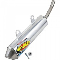 [해외]FMF Turbine코어 2 Slip On W/Spark Arrestor Stainless Steel 머플러 9137524672 Silver