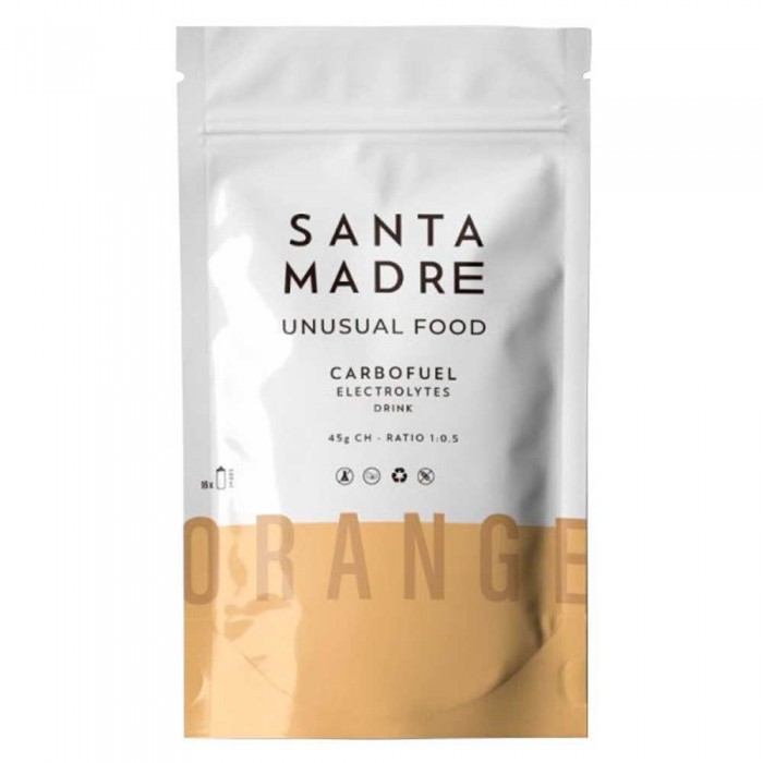 [해외]SANTA MADRE 단일 복용량 CarboFuel 45CHO 52g 주황색 활기찬 가루 6138844240