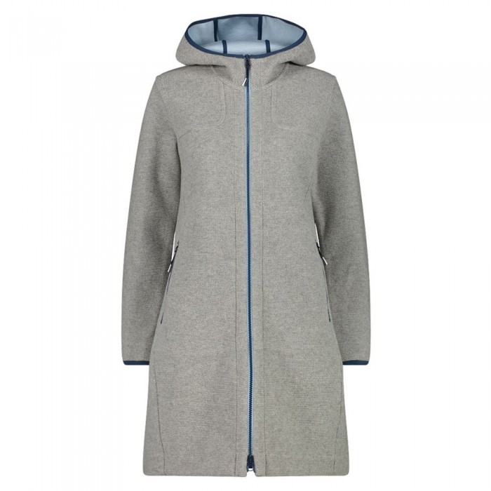 [해외]CMP Fix Hood 32M1616 자켓 4139089223 Grey Mel. / Crystal Blue