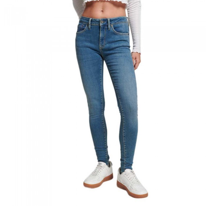 [해외]슈퍼드라이 Vintage Mid Rise Skinny 청바지 139242721 Salem Mid Blue