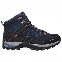 [해외]CMP Rigel Mid WP 3Q12947 Hiking Boots 4139194914 B.Blue / Flash Orange