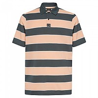 [해외]오클리 APPAREL Retro Soft Stripe Short Sleeve Polo 9139051232 Dark Slate / Peach