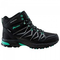 [해외]ELBRUS Mabby Mid WP Hiking Shoes 4139263423 Black / Biscay Green