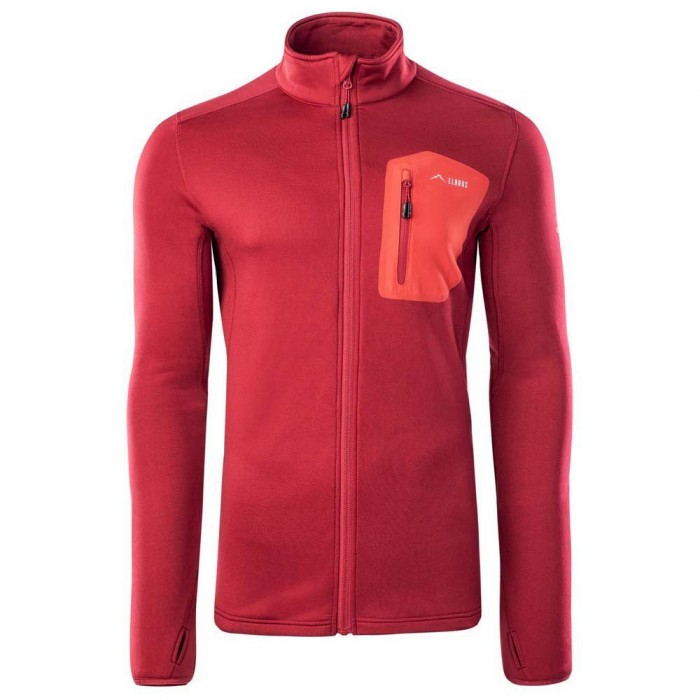 [해외]ELBRUS Emino Polartec 지퍼 플리스 4139263272 Chili Pepper / Flame Scarlet