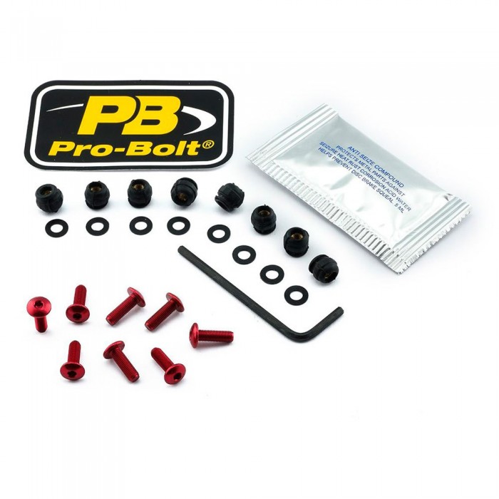 [해외]PRO BOLT SCR 8 SKDUC8R 앞 유리 나사 9139078971 Red