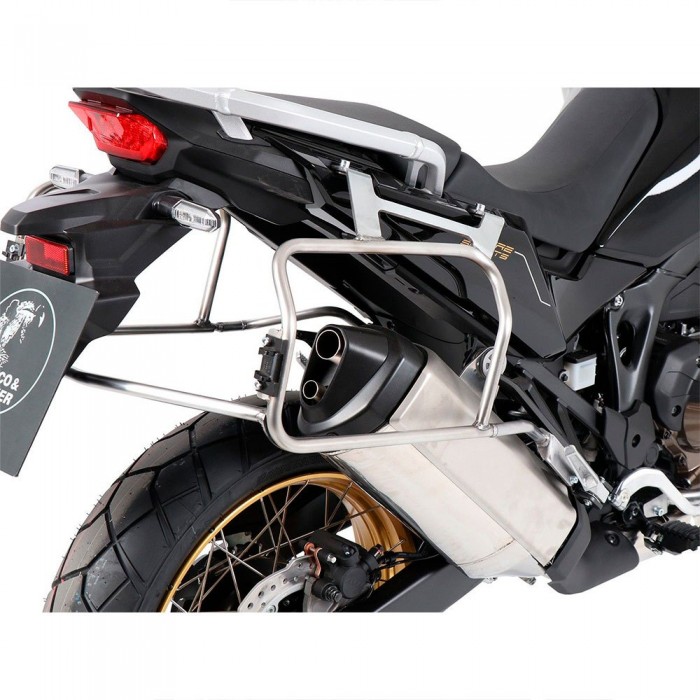 [해외]HEPCO BECKER Xplorer Honda CRF 1100L Africa Twin Adventure Sports 20 6519522 00 22-00-40 사이드 케이스 장착 9139095191 Silver