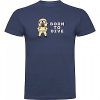 [해외]KRUSKIS Born To Dive 반팔 티셔츠 10139291748 Denim Blue