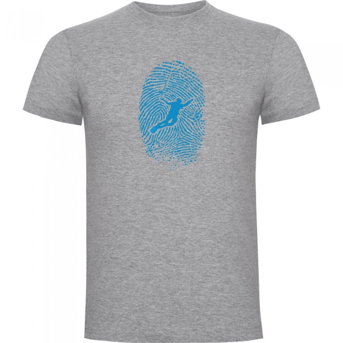 [해외]KRUSKIS Diver Fingerprint 반팔 티셔츠 10139291965 Heather Grey