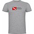 [해외]KRUSKIS Diving Passion 반팔 티셔츠 10139291981 Heather Grey