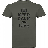 [해외]KRUSKIS Keep Calm And Dive 반팔 티셔츠 10139292426 Dark Army Green