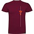 [해외]KRUSKIS 라인 Marker 반팔 티셔츠 10139292491 Dark Red
