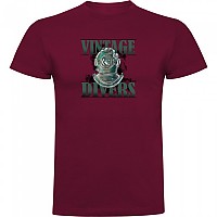 [해외]KRUSKIS Vintage Divers 반팔 티셔츠 10139293223 Dark Red