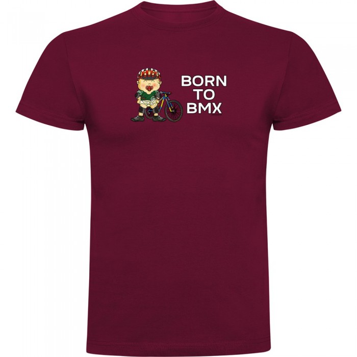 [해외]KRUSKIS Born To BMX 반팔 티셔츠 1139291739 Dark Red