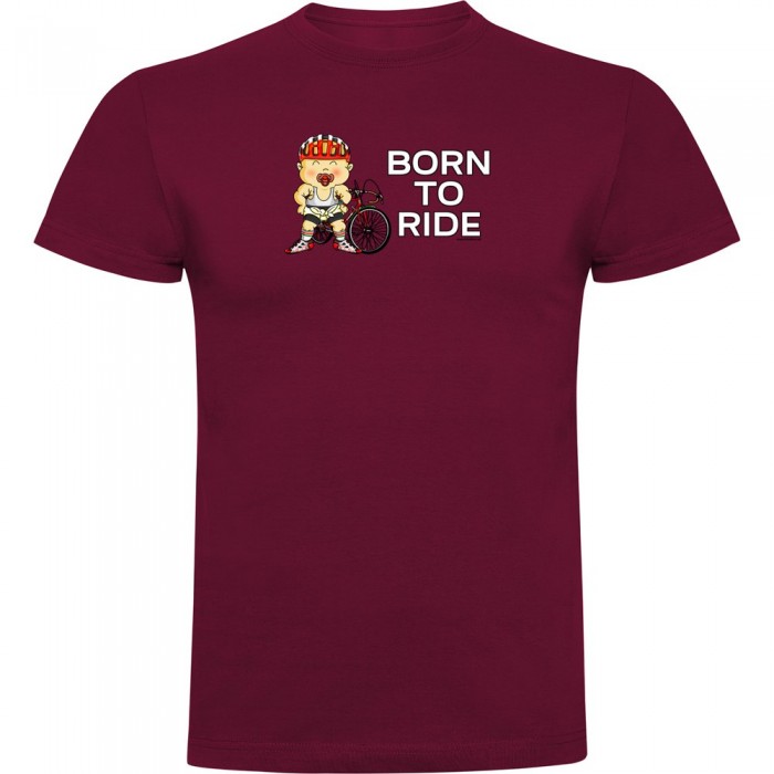 [해외]KRUSKIS Born To Ride 반팔 티셔츠 1139291772 Dark Red