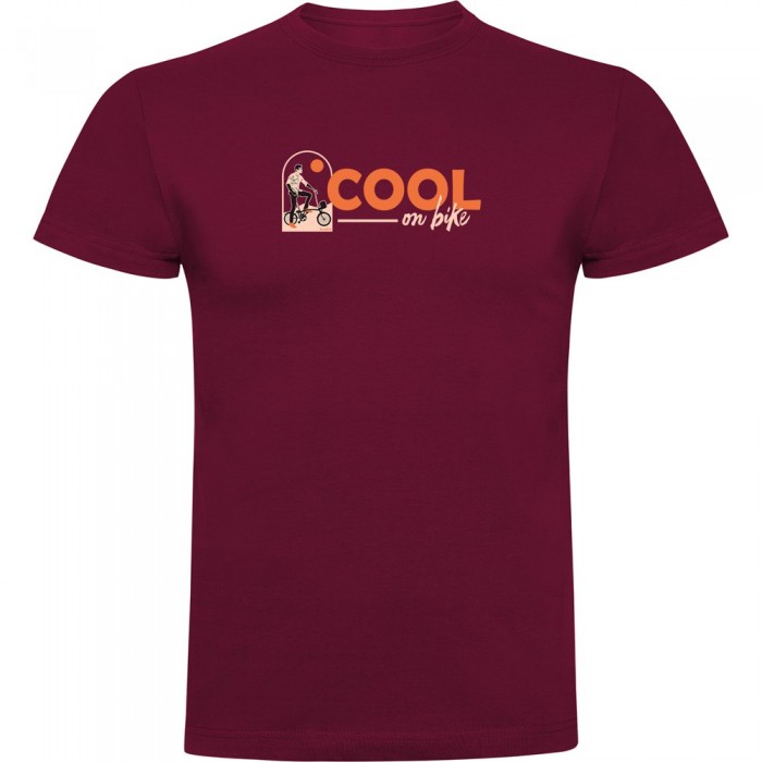 [해외]KRUSKIS Cool On Bike 반팔 티셔츠 1139291887 Dark Red