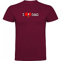 [해외]KRUSKIS 반팔 티셔츠 I Love Dad 1139292363 Dark Red