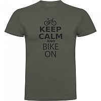 [해외]KRUSKIS 반팔 티셔츠 Keep Calm And Bike On 1139292418 Dark Army Green