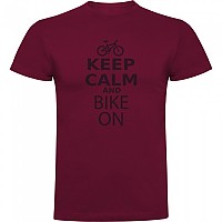 [해외]KRUSKIS Keep Calm And Bike On 반팔 티셔츠 1139292419 Dark Red