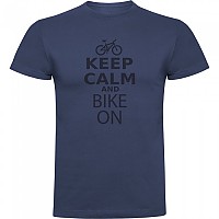 [해외]KRUSKIS 반팔 티셔츠 Keep Calm And Bike On 1139292420 Denim Blue