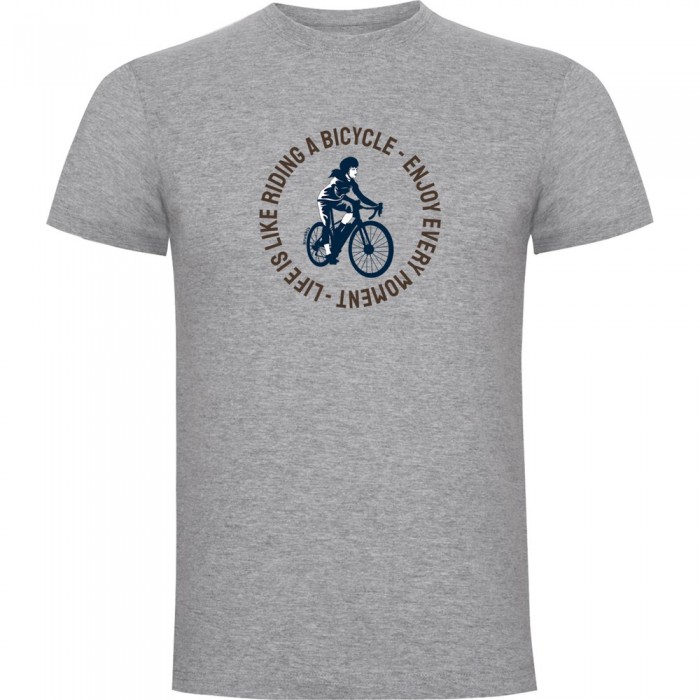 [해외]KRUSKIS Life is Like Riding 반팔 티셔츠 1139292485 Heather Grey