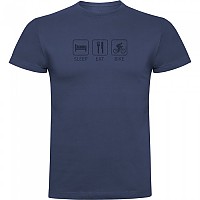 [해외]KRUSKIS Sleep Eat And Bike 반팔 티셔츠 1139292928 Denim Blue