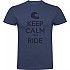 [해외]KRUSKIS Keep Calm And Ride 반팔 티셔츠 9139292444 Denim Blue