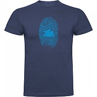 [해외]KRUSKIS Motorbiker Fingerprint 반팔 티셔츠 9139292556 Denim Blue